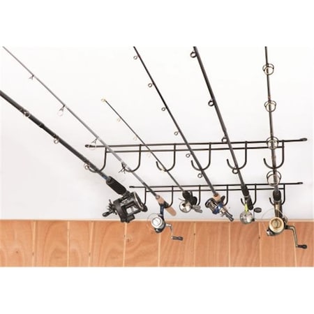 Rack Em Racks RackEm Racks 7008 Overhead 6 Rod Fishing Rod Rack 7008